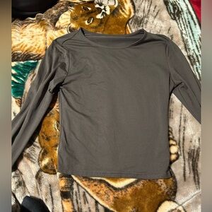 Women's Long Sleeve Top - Gray